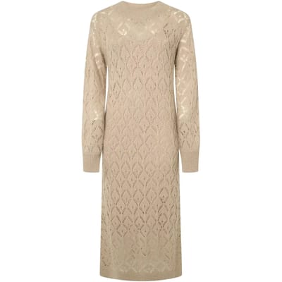 Pepe Jeans Hailey Lange Jurk Met Lange Mouwen Beige M Vrouw