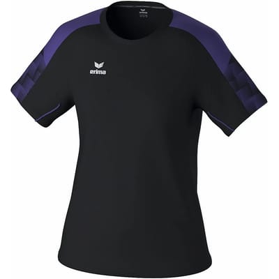 Erima Evo Star T-Shirt Dames - Zwart / Violet | Maat: 34