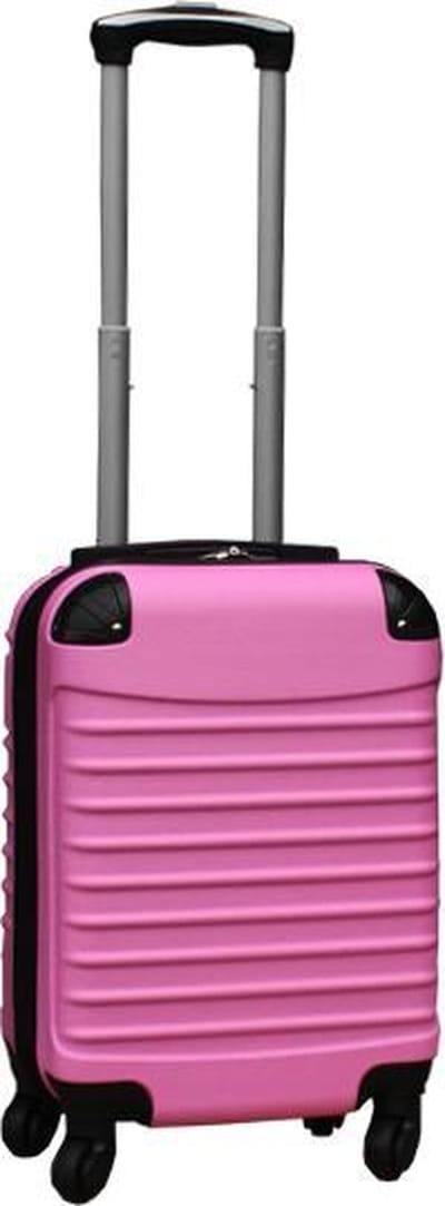 Travelerz handbagage COMFORT MAAT XSkoffer met wielen 27 liter - lichtgewicht - cijferslot - licht roze