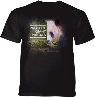T-shirt Protect Giant Panda Black S