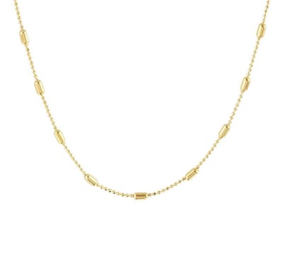 YO&NO - Ketting - Zilver verguld - Staafjes - 2,0 mm - 40 + 4 cm - Zilver 925
