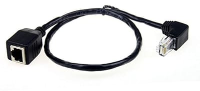 Down Angular 90 Graad 8P8C FTP STP UTP Cat 5e Male naar Female LAN Ethernet Netwerk Verlengkabel 50cm voor Snelle Verbindingen en Betrouwbare Overdracht