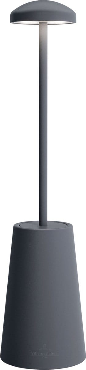 Villeroy & Boch tafellamp Siena | Antraciet | Oplaadbaar | Spatwaterdicht