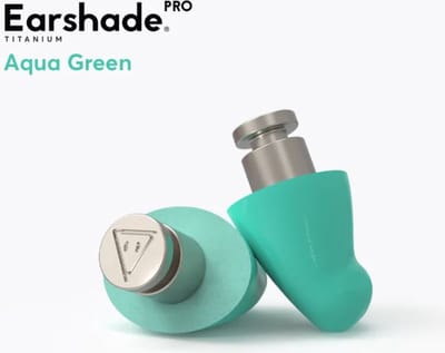 Flare Audio Earplugs Earshade Pro titanium Aqua green