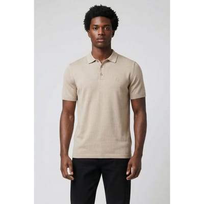 Dstrezzed Ds_cami Polo Sand Sand Maat: XL | Poloshirts Outlet | Heren | Beige