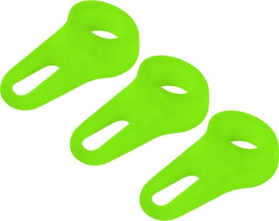 Deltafix Block it Deurwig - 3x - fluor groen - TPE kunststof - 12 x 3,8 cm - deurstopper