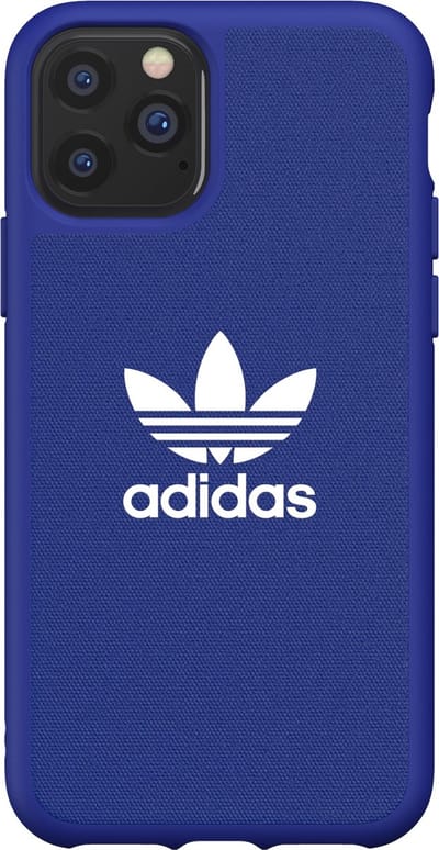 adidas Moulded case canvas hoesje iPhone 11 Pro - Blauw