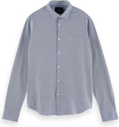 Scotch&Soda Overhemd Slim Fit Print Navy Blauw - Maat M
