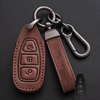 Coque de Protection Durable pour Clé de Voiture à Télécommande Coquille Fob Pour Ford Focus 3 4 St Fiesta Fusion Kuga Ecosport Mondeo Mk3 Mk4 Accessoires de Protection For Ford black