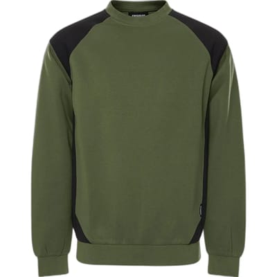 Fristads Sweater 7148 GSM - Legergroen/zwart - XS