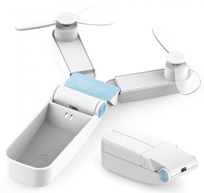 Handventilator - Draagbare Ventilator - Mini Fan Oplaadbaar - Krachtige Cycloon-luchtstroom - Outdoor gebruik - Kleine Portable Ventilator met USB - Draadloze Tafelventilator