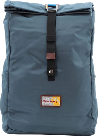 Discovery Rugzak voor 15 inch laptop | Roll top Rugtas - Icon - D00722 - Petrol Blauw - Petrol Blauw