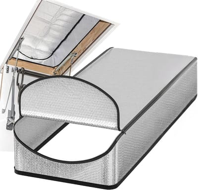 longziming - Isolatiehoes Voor Zoldertrap - Dakbodentrap Afdekking Met Rits - Warmte- En Geluidsisolatie Voor Zoldertrap - 138x63,5x28 cm - Dakluik Tent Isolatie Voor Energiebesparing En Comfort
