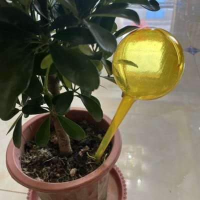 1 outil d'arrosage goutte-à-goutte pour plantes, pot de fleurs, distributeur d'eau, boule de jardin, dispositif d'irrigation automatique sphérique L