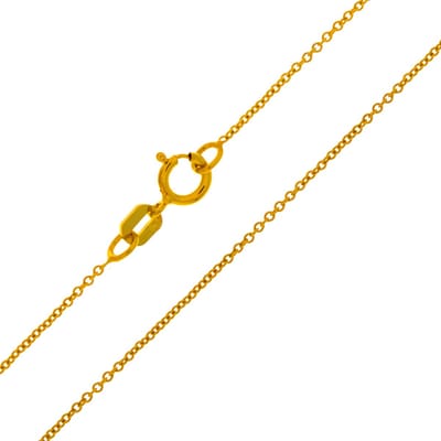 Cavill - Zilveren Halsketting 925 Sterling Zilver Verguld - 60 cm - Fijne Gouden Ketting Dames - Elegant & Modieus - Veerring Sluiting