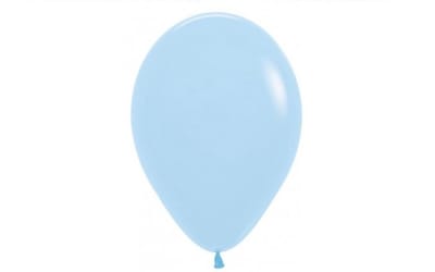 Latex ballon - Sempertex - Pastel matte blue - 5inch - 12cm - Feestjecreatief