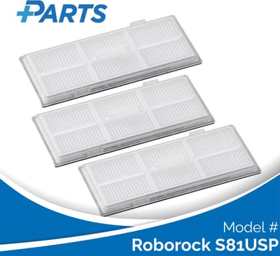 Roborock S81USP Filters (3 Stuks, Plus.Parts® alternatief voor 8.02.0082)