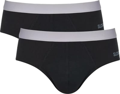 sloggi men GO ABC 2.0 Brief 2P Heren Onderbroek - Zwart - Maat XL