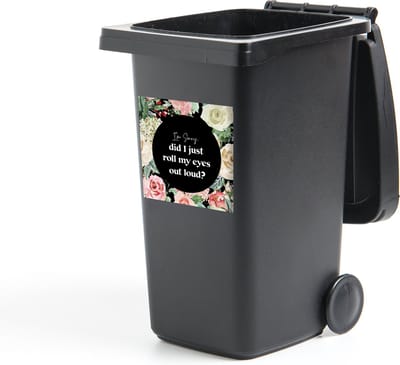 Container sticker Tiener - Quote - Ogen - 40x40 cm - Kliko sticker