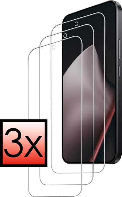 Screenprotector - 3 Stuks - Geschikt voor Xiaomi 15T - Extra Sterk - Beschermglas - Gehard Glas - Tempered Glass - Screen Protector - Bescherm Cover