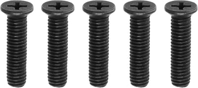 Allecto Plus - Boor Chuck Adapter Schroef M6x25mm - Koolstofstaal - Linkerhand Draad - Zwart - 5 Stuks