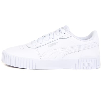 PUMA Carina 2,0 Dames Sneakers - Wit/Zilver