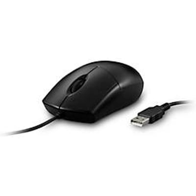 USB-muis Kensington Pro Fit® K70315WW, bekabeld, voor links- en rechtshandigen, 2 knoppen en scrollwiel, 1600 dpi, waterdicht, afwasbaar, zwart