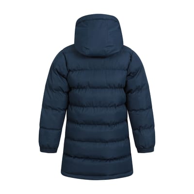 Mountain Warehouse Waterafstotende gewatteerde longline jas voor kinderen/Kinderen (Donkerblauw)