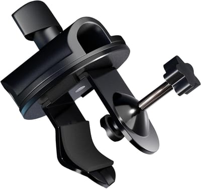 Microfoon Klem - Microfoonhouder - Opnamestudio Gebruik - 360 Graden Rotatie - 19mm Gatdiameter - Zwart