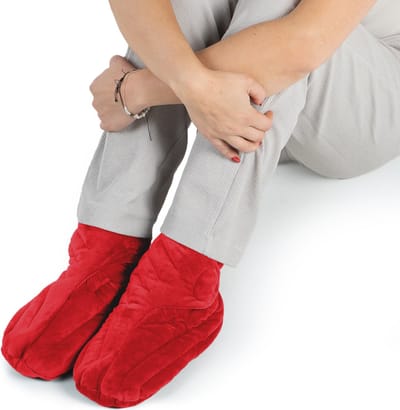 Chillaxy magnetron sloffen - Verwarmde pantoffels - Warme voeten - Verwarmde sloffen - One Size Fits All - Lavendel - Rood