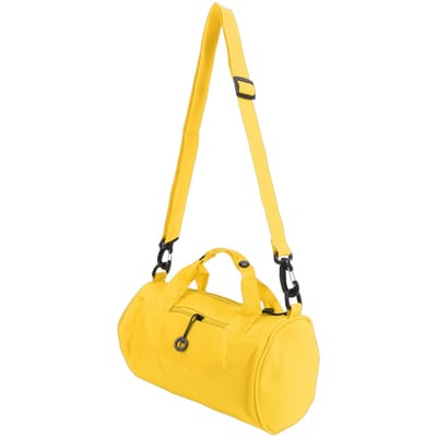 Petit Sac de Sport Élégant Imperméable Tissu Oxford Sac de Voyage pour la Nuit pour Activité Extérieure Voyage d'Affaires Noir jaune