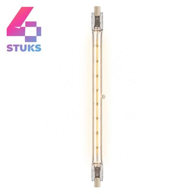 4x Staaflamp (256mm) Halogeenlamp R7s - 1500W - Warm Wit Licht (3000K) - 33000 lm - 2 jaar - Dimbaar - Osram Haloline®
