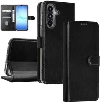 TUNIQ telefoonhoesje voor Samsung Galaxy A17 - Kaartsleuven voor 3 kaarten - Zwart