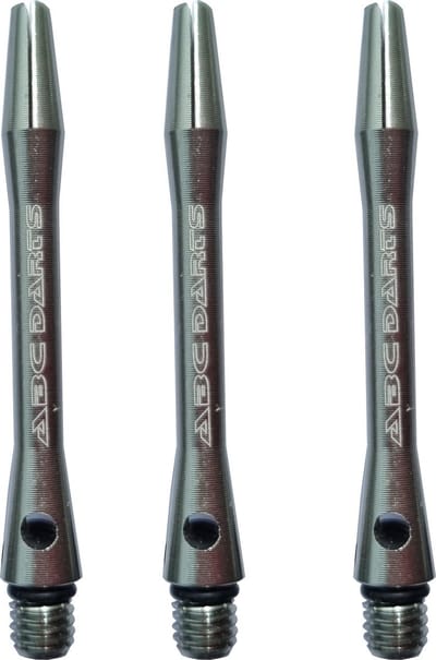 ABC Darts - Dart Shafts - Aluminium Titanium Look - In Between - 3 sets (9 stuk)