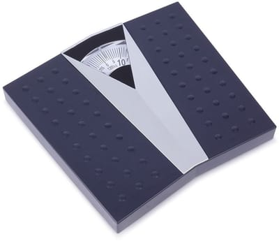 Orion - Mechanische Zwarte Badkamerweegschaal - Analoge Weegschaal - Max. 120 kg