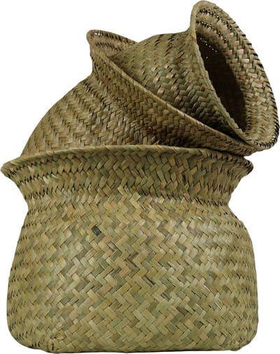 *zeegras bloempot hals (set of 3)*