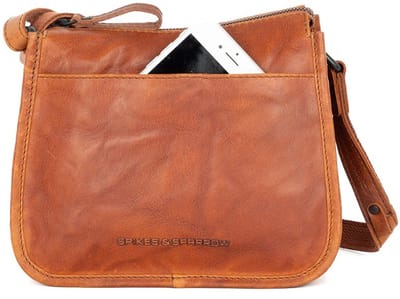 Leren Crossbodytas - Joy - Brandy