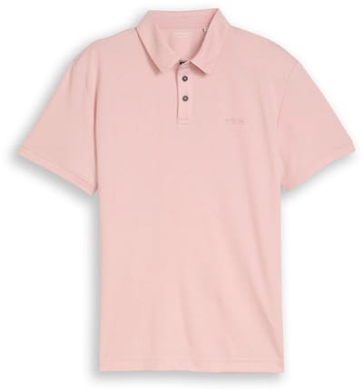 Tom Tailor - Heren polo - Maat S - Mannen - Roze - katoen