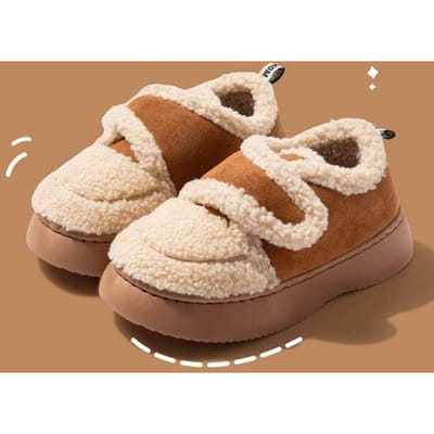 Winter Dames Korte Pluche Warme Snowboots Casual Schoenen Suède Bont Chelsea Enkellaarsjes Flats Platform Dames Slippers Botas 36-37