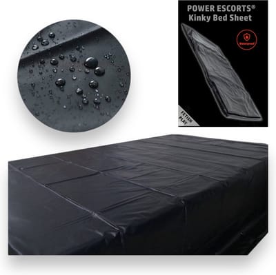 BR190 – Power Escorts Kinky Zwart Sex Laken – 160 x 227 cm
