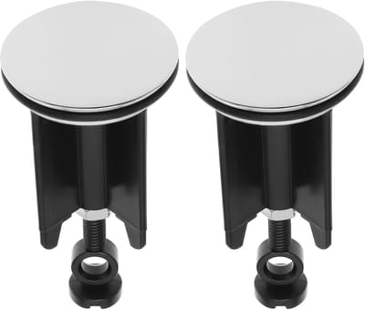 2 Stuks - Afvoerstop - 40mm - Wastafelstop - Universele Badkamer Wastafel afvoerstop - Verstelbare gootsteenstop - Afvoerstop wastafel - Pop-up Wastafel Afvoerplug - Plugstop badkamer - Badafvoerstop - Stopper - Wastafel - voor keukens en badkamers