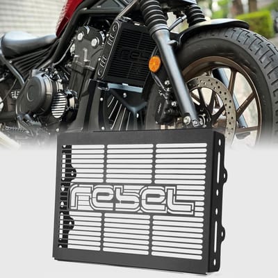 Zwarte Radiatorbeschermer Grille voor Motorfiets Rebel CMX 250 300 500 Modellen