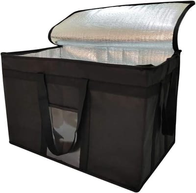 Grote geïsoleerde opvouwbare koeltas voor voedselbezorging en boodschappen, 23 x 15 x 14 inch