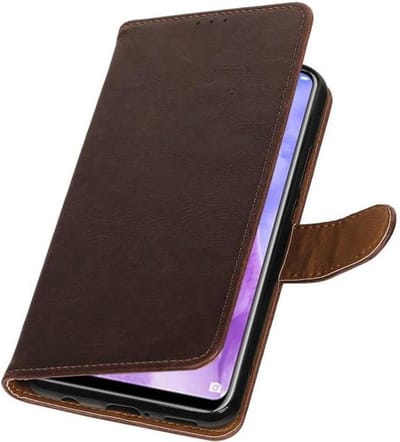 Mocca Pull-Up Booktype Hoesje voor Huawei Nova 3
