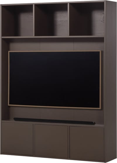 WOOOD Meggy Tv Opbergkast - Grenen hout - Middenbruin - 215x160x40
