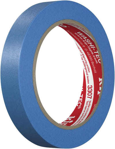 Kip 3307 - SMOOTH-TEC Extra Afplaktape - Blauw - 18mmx50m - Vezelversterkt speciaal papier met acrylaatlijm voor buiten en binnen - UV-, weer- en verouderingsbestendig - Strakke verflijnen voor lakken en lazuren - Temperatuurbestendig tot 100°C