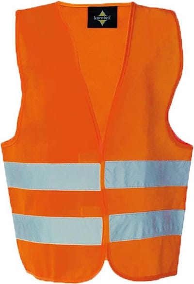 KX200 Korntex Veiligheidshesje kind EN 1150 - Maat XXS (3-4 jaar) - Unisex – Oranje