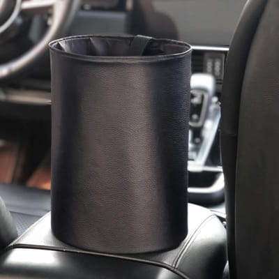 Poubelle de voiture pliable, panier de stockage de voiture, conteneur de déchets intérieur, support organisateur de déchets, accessoires automobiles étanches noir