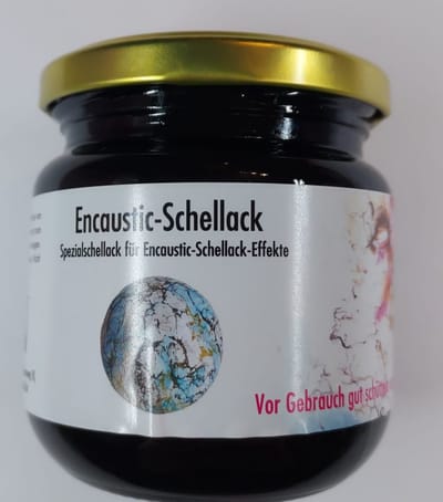 Fine Art Encaustic shellack Zwart - 100ml - Voor encaustische effecten