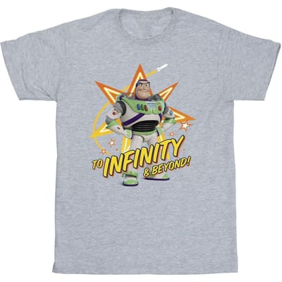 Disney Jongens Toy Story Buzz tot in het oneindige T-Shirt (Sportgrijs)